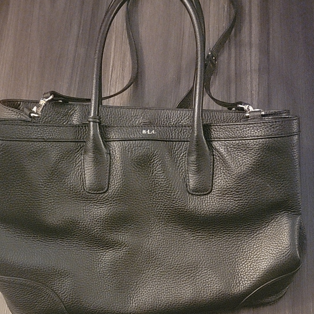 Ralph Lauren Black Leather Women's Bag